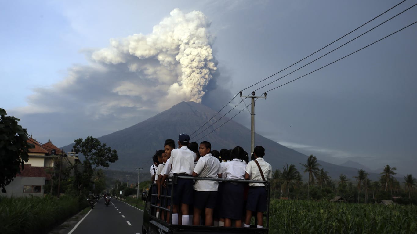 Vulkan Mount Agung auf Bali