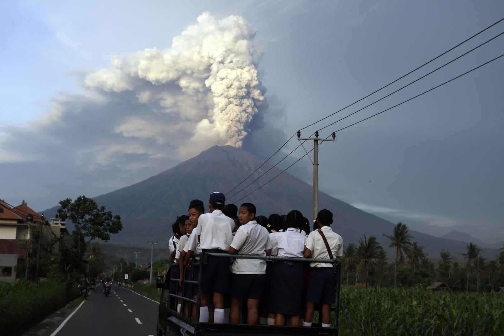 Vulkan Mount Agung auf Bali