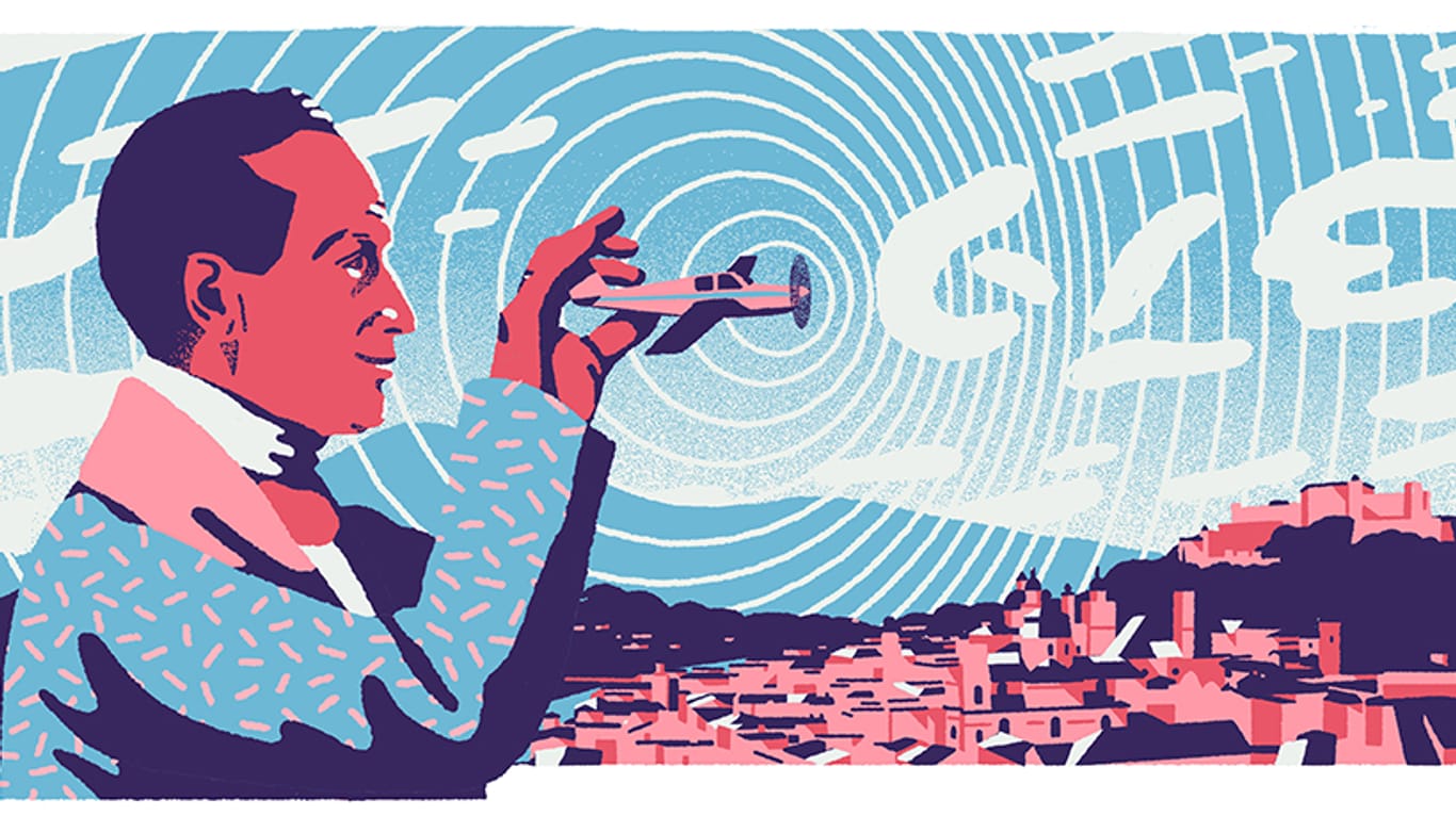 Der Google Doodle zeigt Christian Doppler. Der Mathematiker und Physiker hat die wissenschaftliche Grundlage für die Entwicklung der heutigen Radartechnik gelegt.