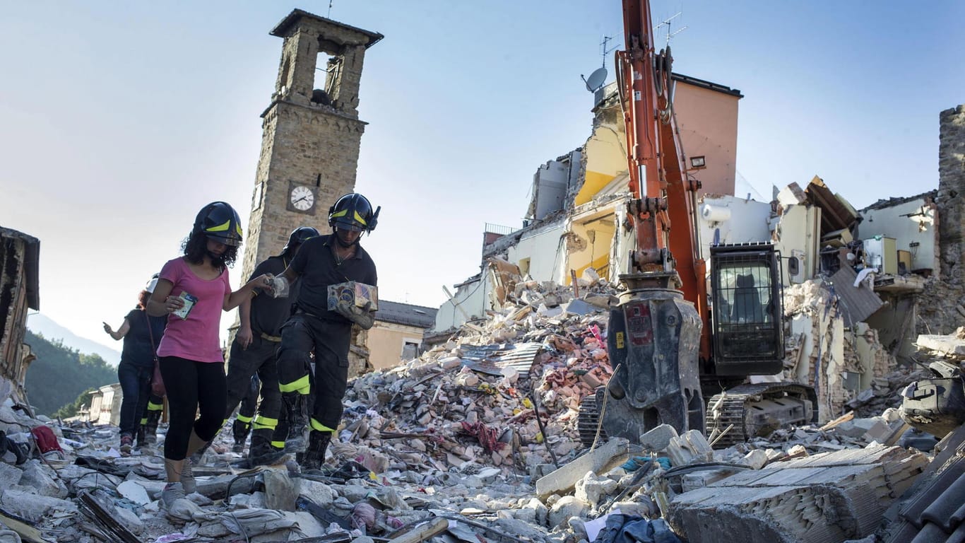 Im August 2016 hatte ein Erdbeben das italienische Amatrice erschüttert.