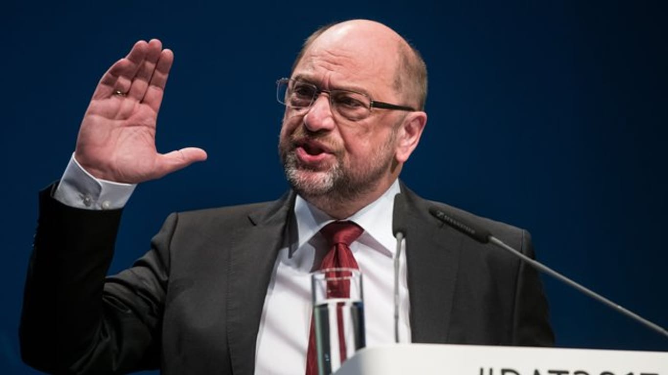 SPD-Chef Martin Schulz beim Deutschen Arbeitgebertag: Der Preis für den Glyphosat-Eklat soll hoch ausfallen.