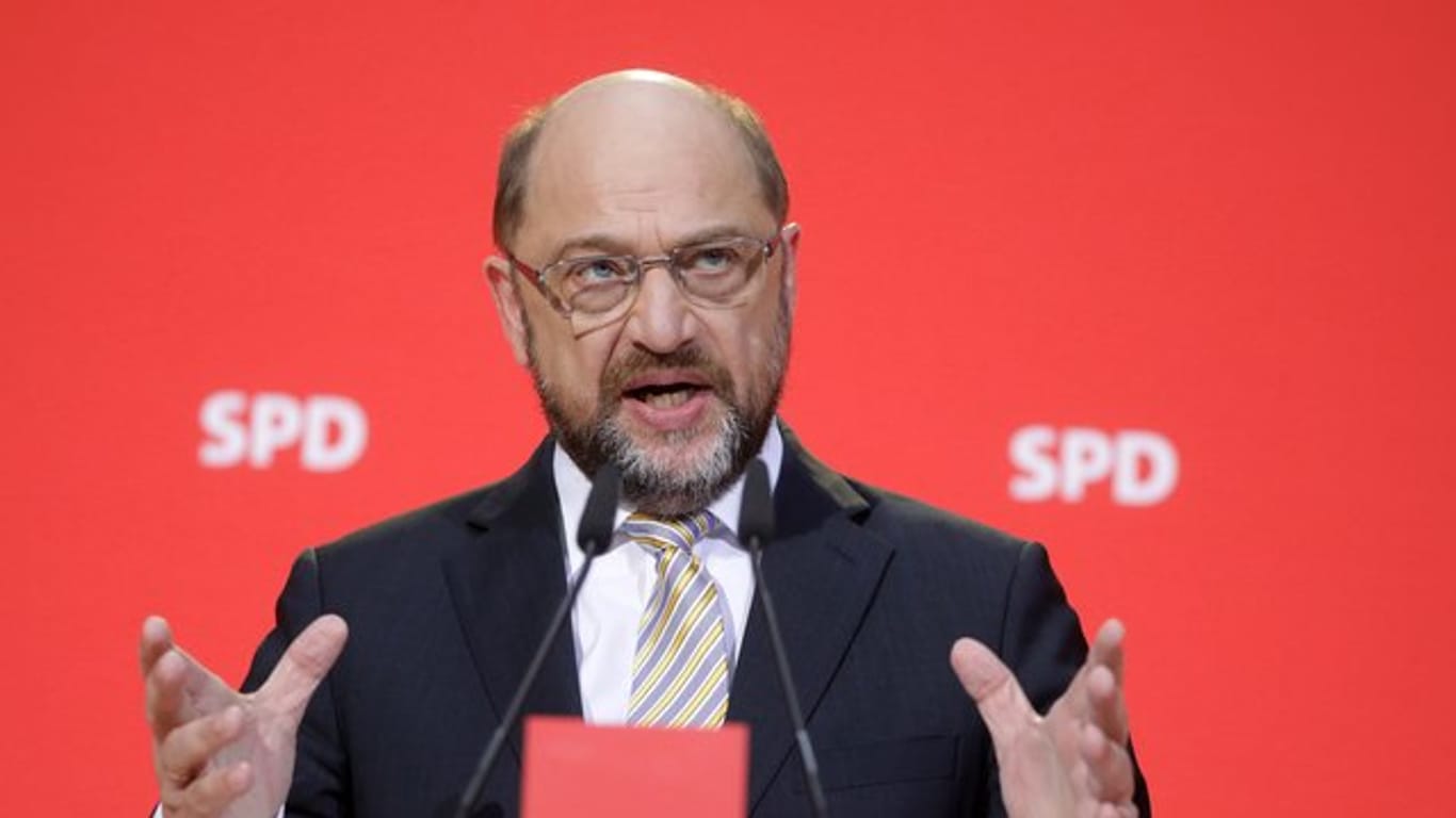 SPD-Chef Martin Schulz Anfang der Woche während einer Pressekonferenz in Berlin.