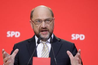 SPD-Chef Martin Schulz Anfang der Woche während einer Pressekonferenz in Berlin.