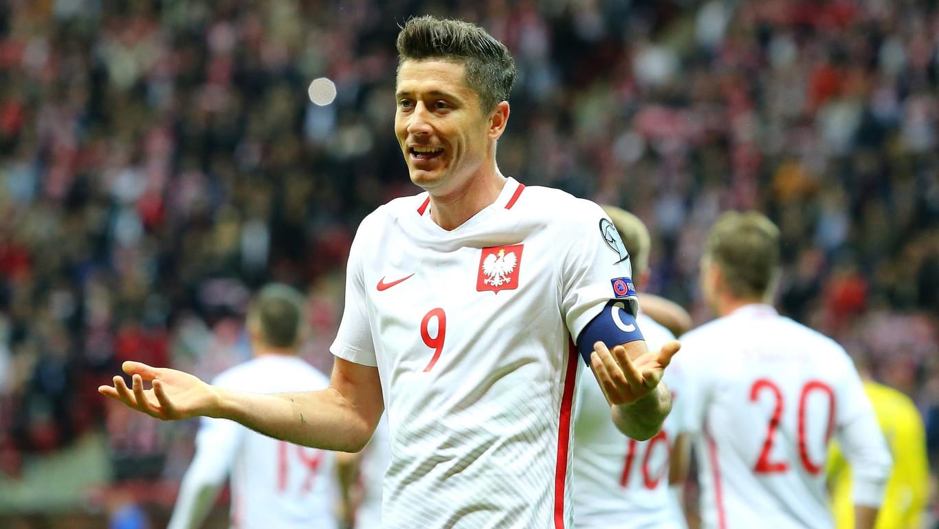 Robert Lewandowski schoss in der WM-Quali 16 Tore für Polen.
