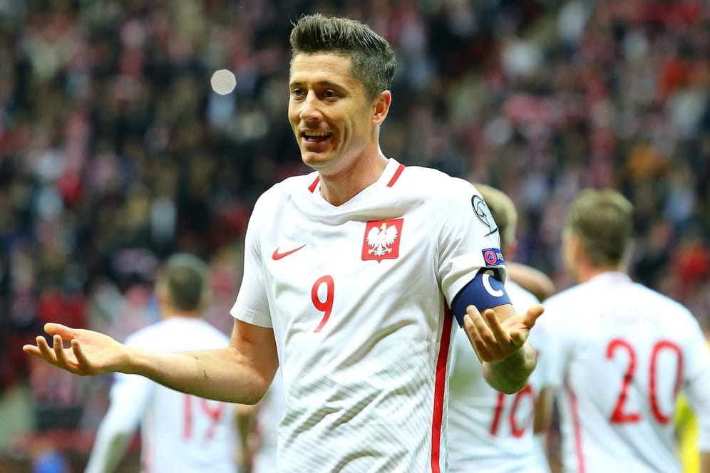 Robert Lewandowski schoss in der WM-Quali 16 Tore für Polen.