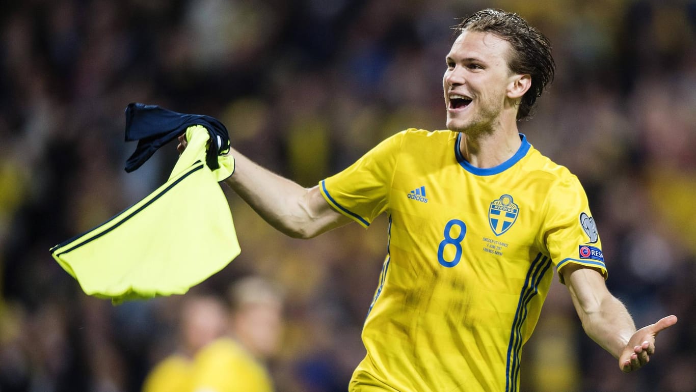 HSV-Profi Albin Ekdal schaffte mit Schweden in den Play-Offs gegen Italien die späte WM-Qualifikation.