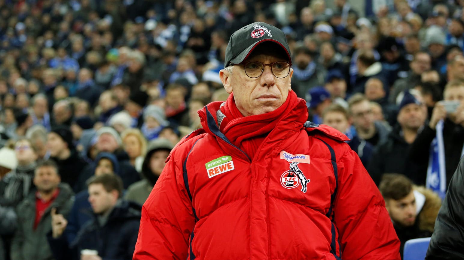 Für Peter Stöger war das 2:2 gegen Schalke sein letztes Spiel als Kölner Trainer.