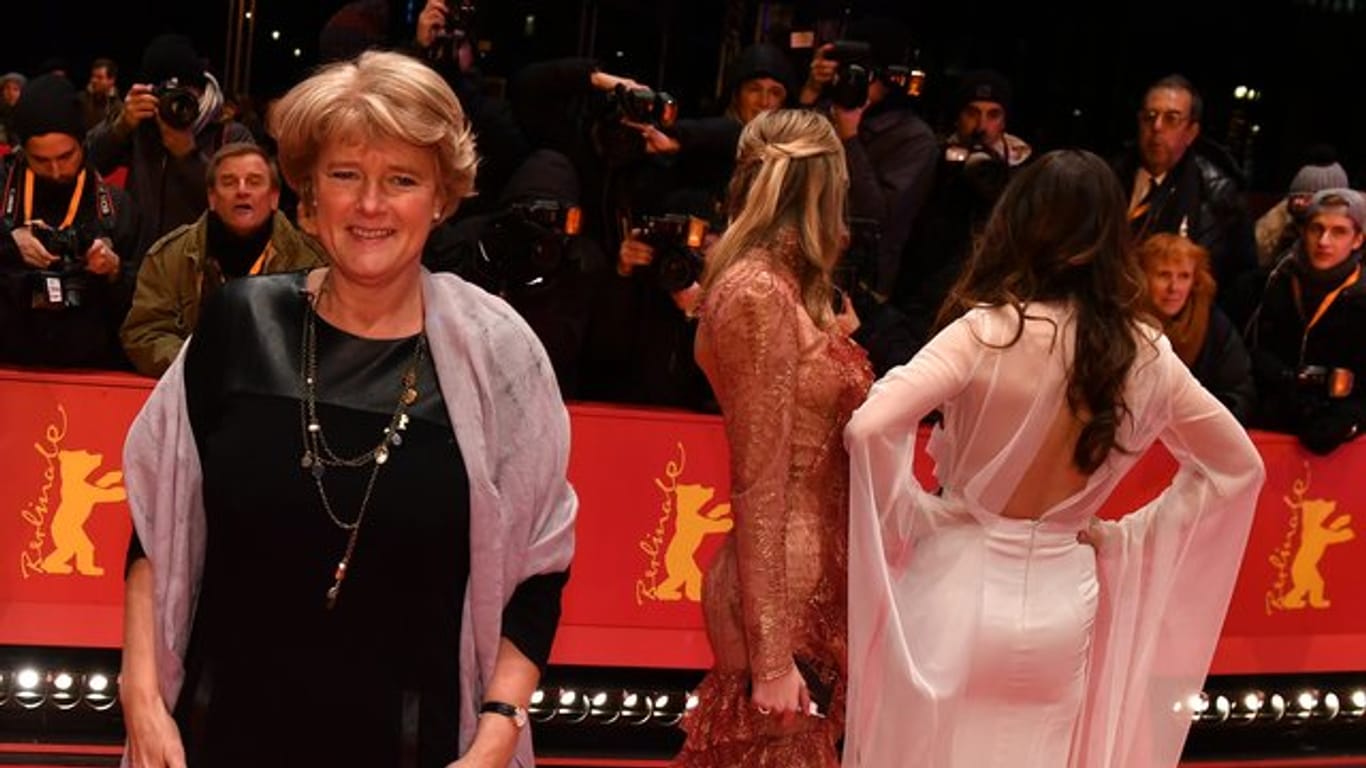 Kulturstaatsministerin Monika Grütters (CDU) auf dem roten Berlinale-Teppich (2017).