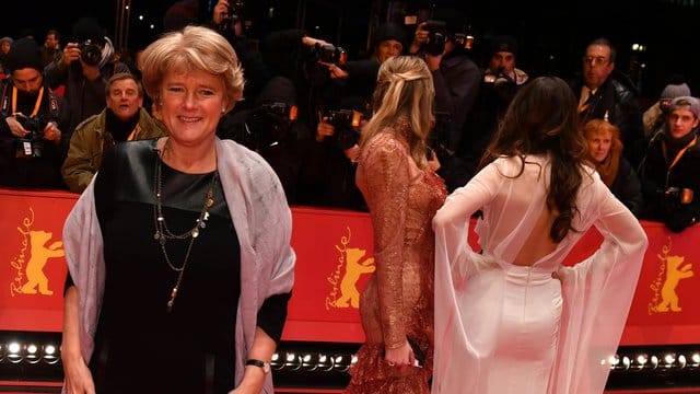 Kulturstaatsministerin Monika Grütters (CDU) auf dem roten Berlinale-Teppich (2017).