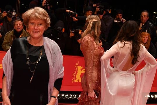 Kulturstaatsministerin Monika Grütters (CDU) auf dem roten Berlinale-Teppich (2017).