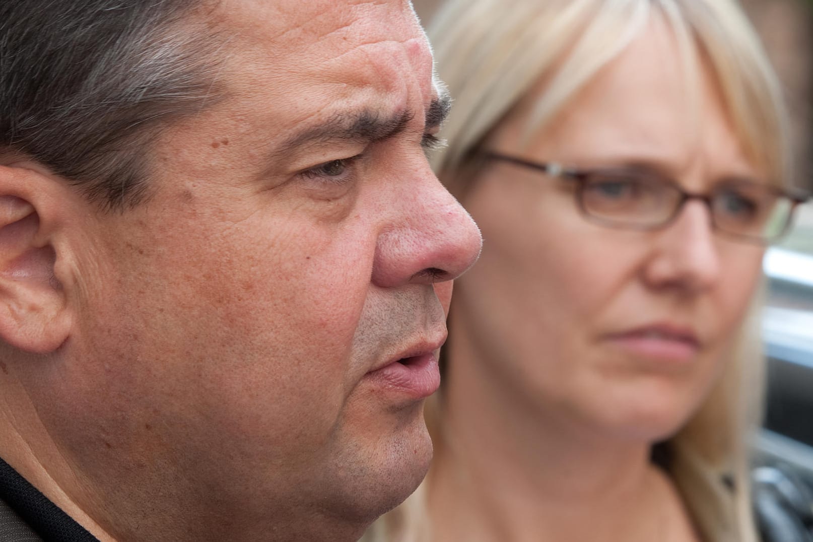 Der SPD-Vorsitzende Sigmar Gabriel und seine Frau Anke.