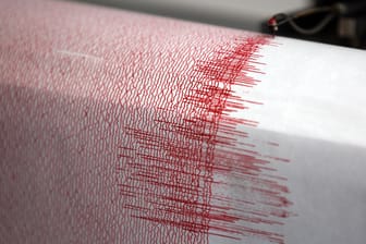 Aufzeichnung eines Seismographen