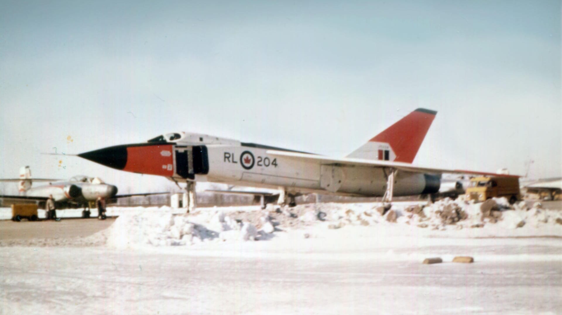 Eine Avro CF-105 Arrow in Kanada. Das Kampfflugzeug ging niemals in Serie.