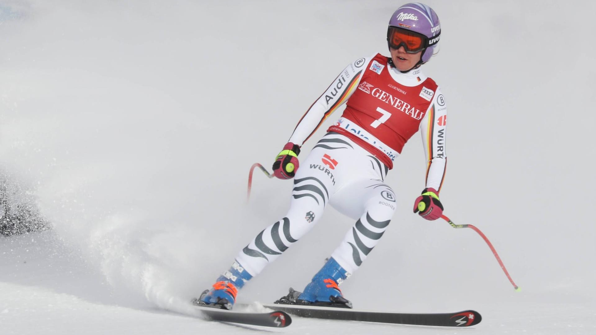 Viktoria Rebensburg kam zum Abschluss des Weltcup-Wochenendes in Lake Louise auf Rang zwölf.