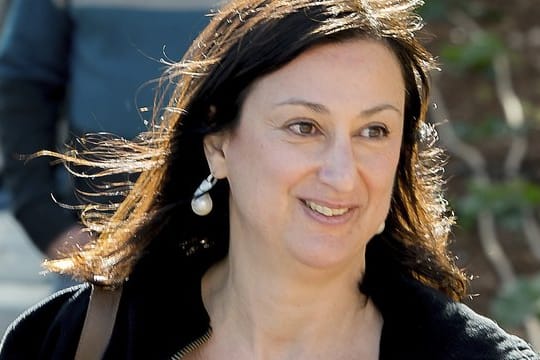 Die Journalistin Daphne Caruana Galizia war im Oktober bei einem Autobombenanschlag getötet worden.