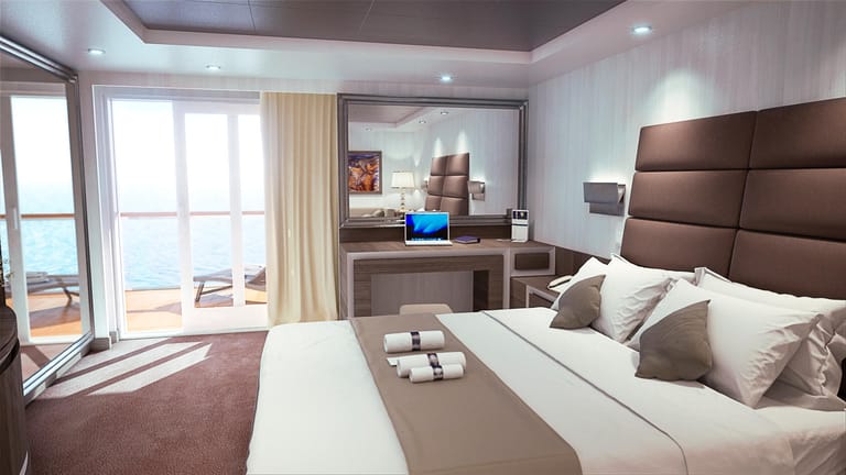 Schöner schlafen: Der Suitenbereich namens MSC Yacht Club wurde noch einmal vergrößert.