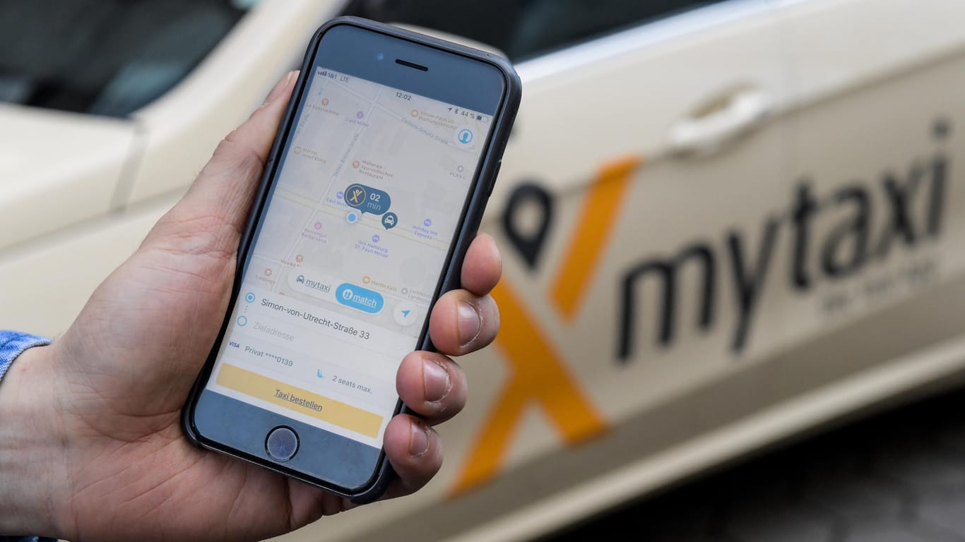 App von Mytaxi: Der Dienst bietet einen Taxi-Sharing-Service an.