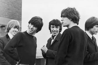 The Rolling Stones im Jahr 1964: Brian Jones (l-r), Keith Richards, Bill Wyman, Mick Jagger und Charlie Watts.