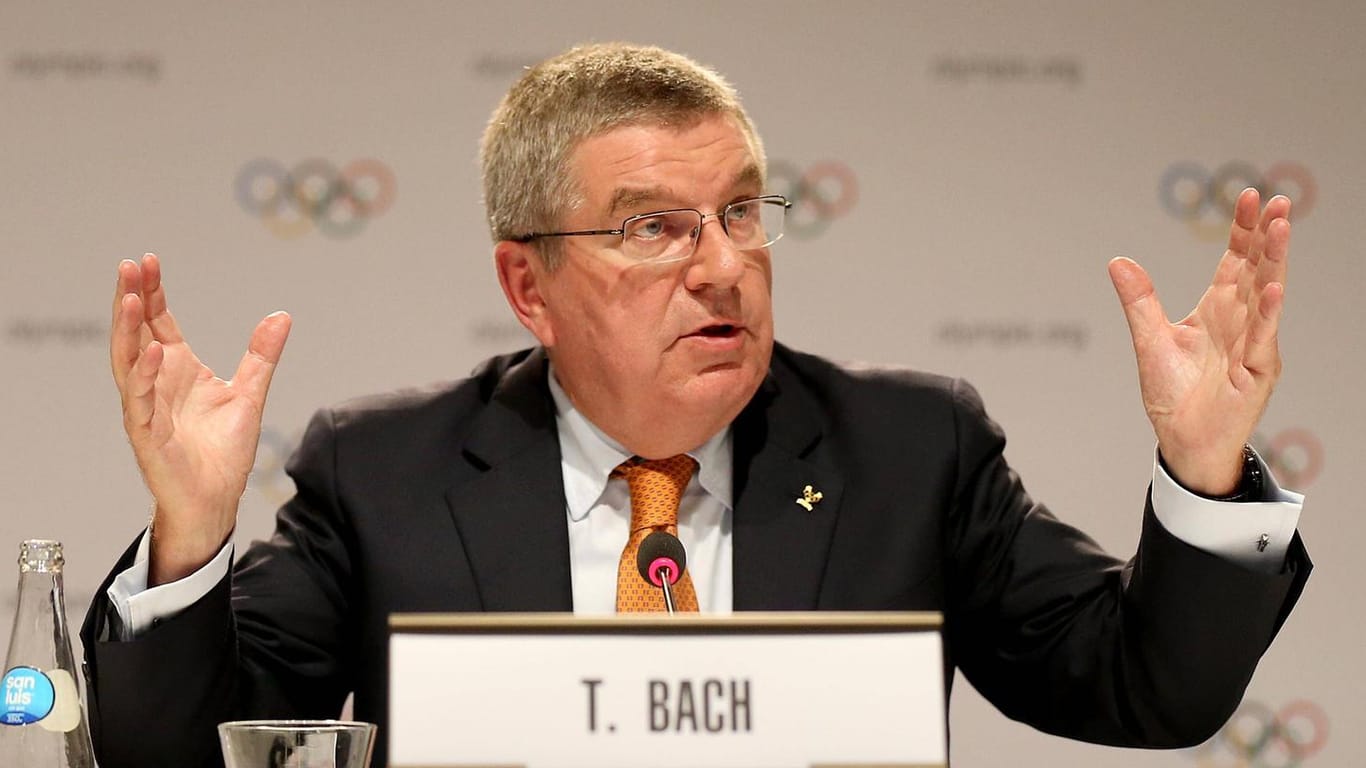 IOC-Präsident Thomas Bach, hier im September in Lima, verkündete die Entscheidung.