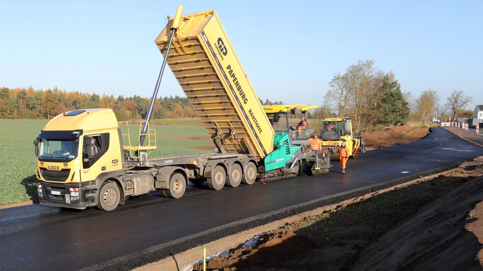 Behelfsausfahrt für gesperrte Ostsee-Autobahn A20