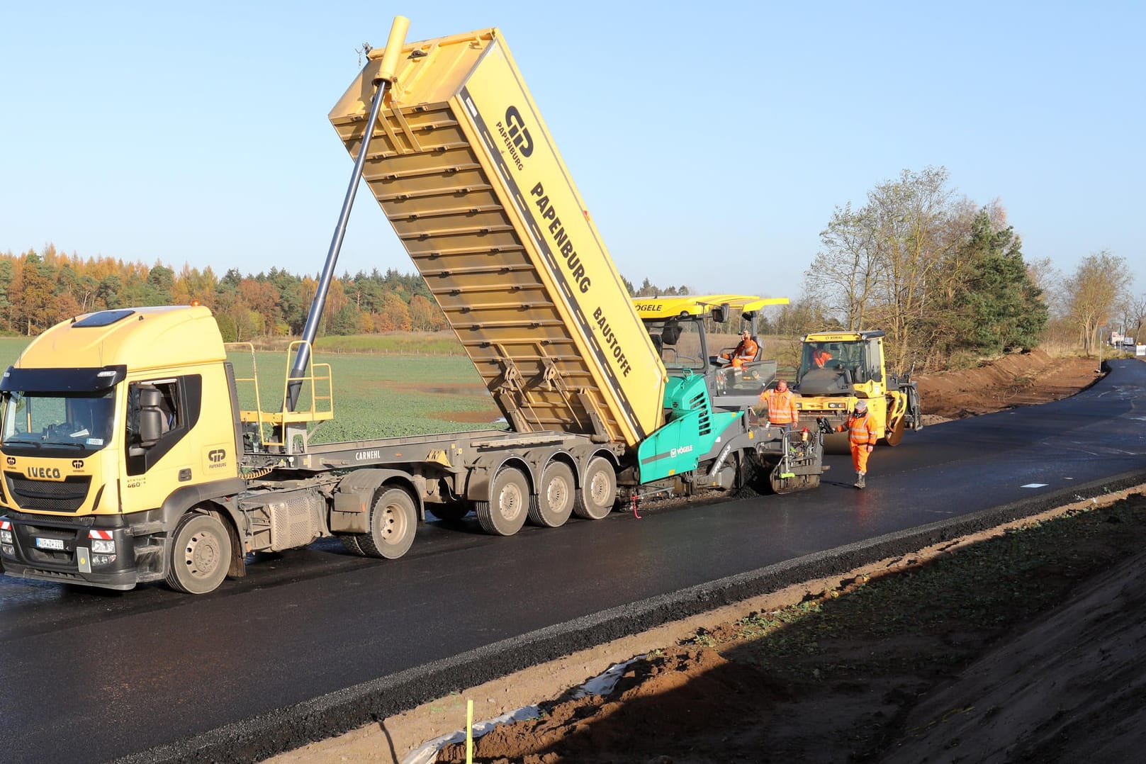 Behelfsausfahrt für gesperrte Ostsee-Autobahn A20