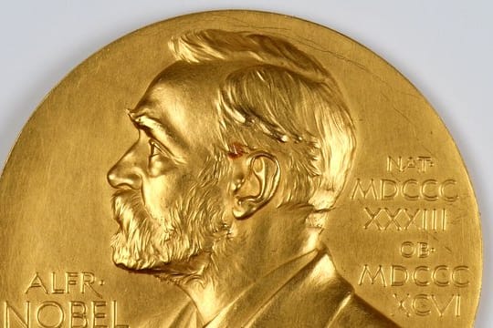 Die nach Angaben des Deutschen Literaturarchivs in Marbach echte Nobelpreismedaille von Theodor Mommsen.