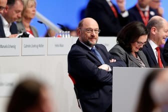 SPD-Chef Martin Schulz: Hielt beim Parteitag eine leidenschaftliche Rede. Doch der Applaus blieb zurückhaltend.