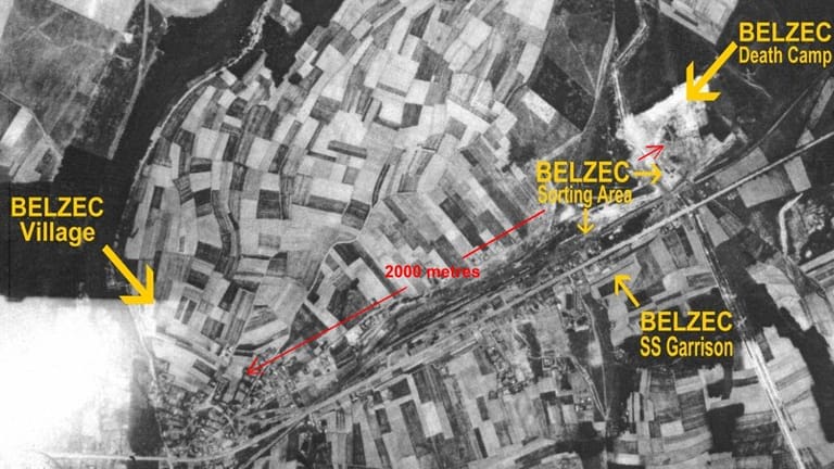 Ort der Vernichtung: Karte von Belzec.