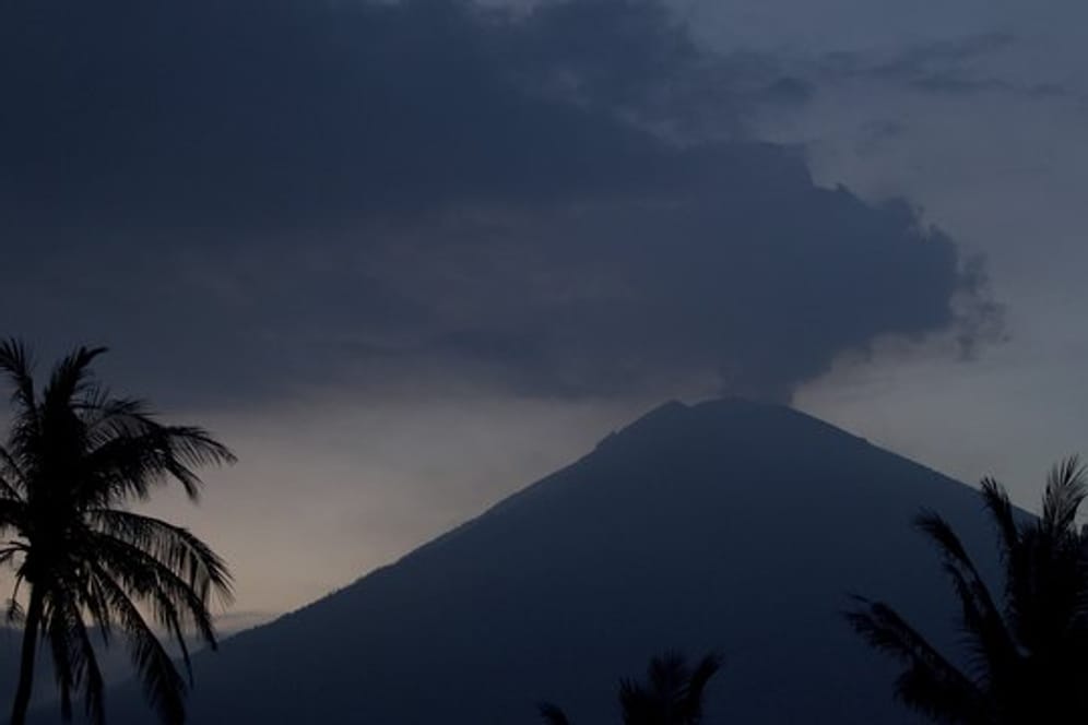 Der Vulkan Agung kommt nicht zur Ruhe.
