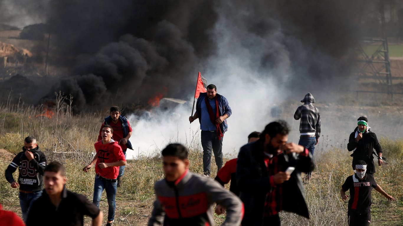 Zusammenstöße östlich von Gaza City: In dem Landstrich im Südwesten Israels gab es mindestens einen Toten bei Unruhen.
