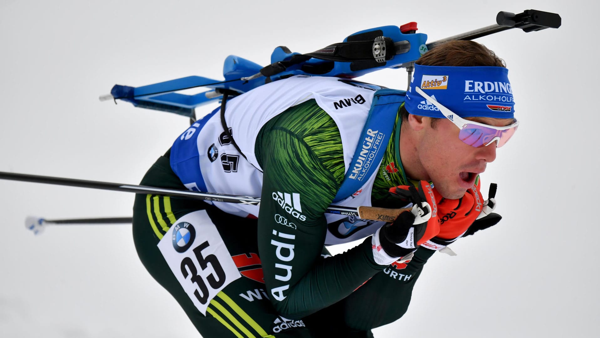 Simon Schempp verpasste das Podest in Hochfilzen nur knapp.