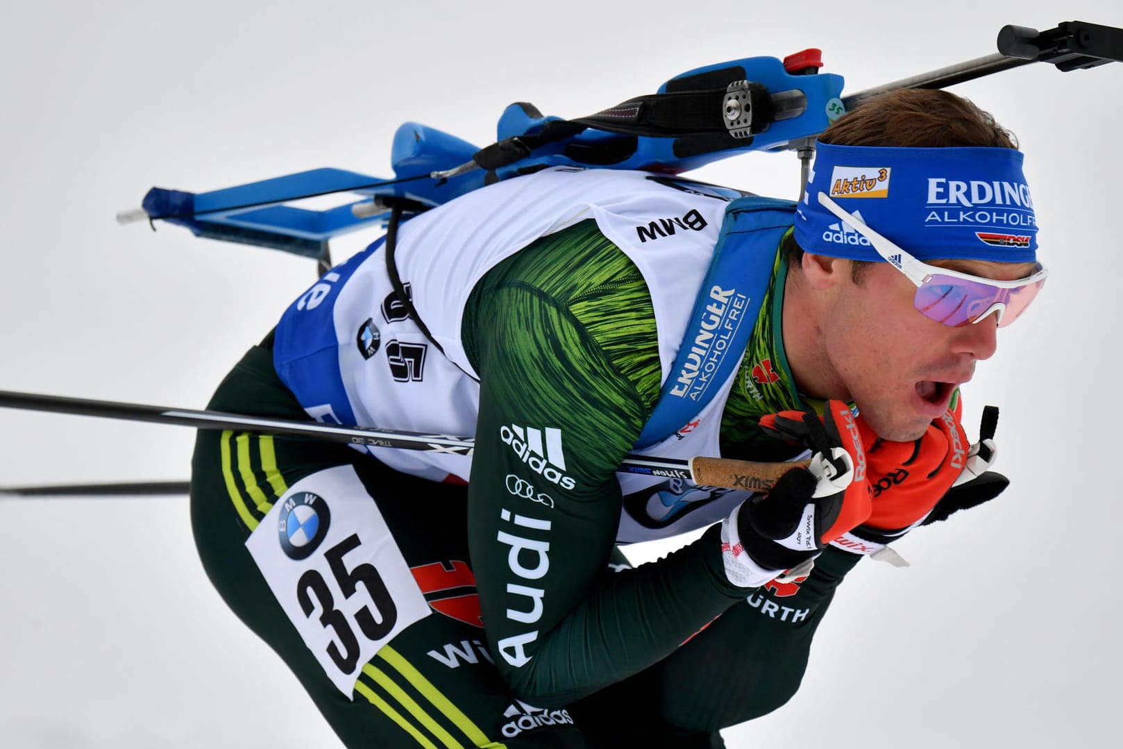 Simon Schempp verpasste das Podest in Hochfilzen nur knapp.