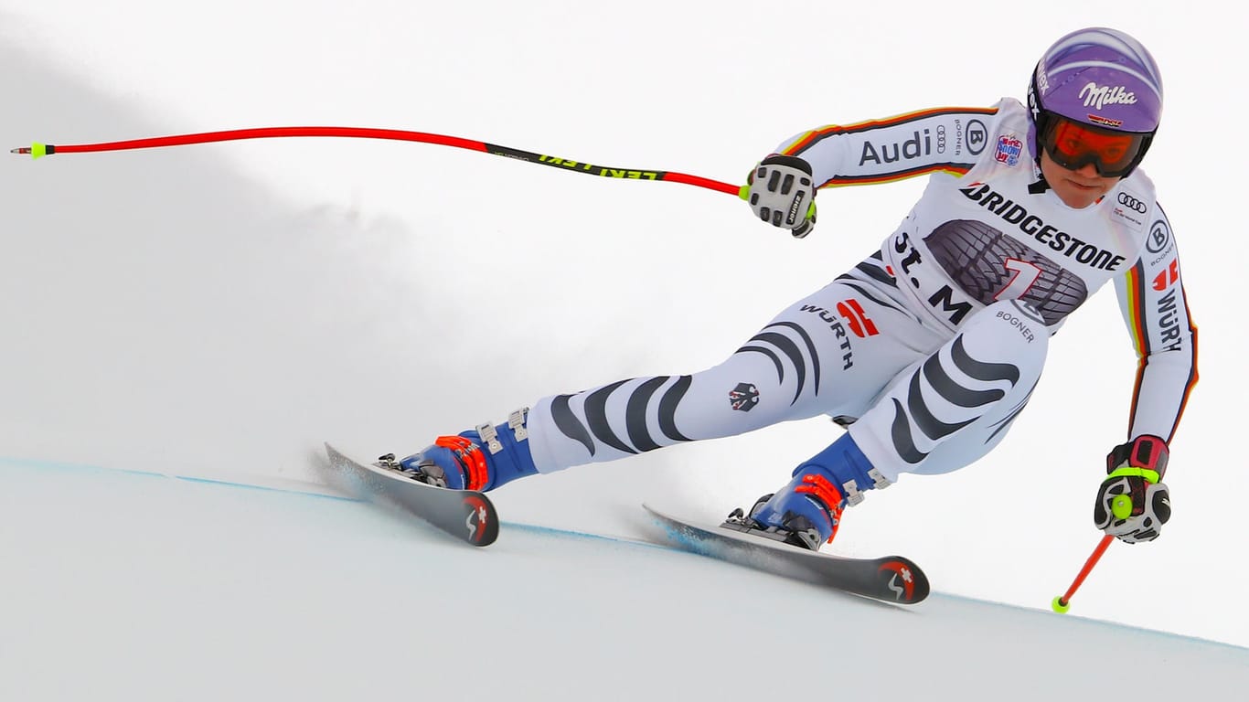 Viktoria Rebensburg zeigte beim Super-G in St.Moritz eine starke Vorstellung.