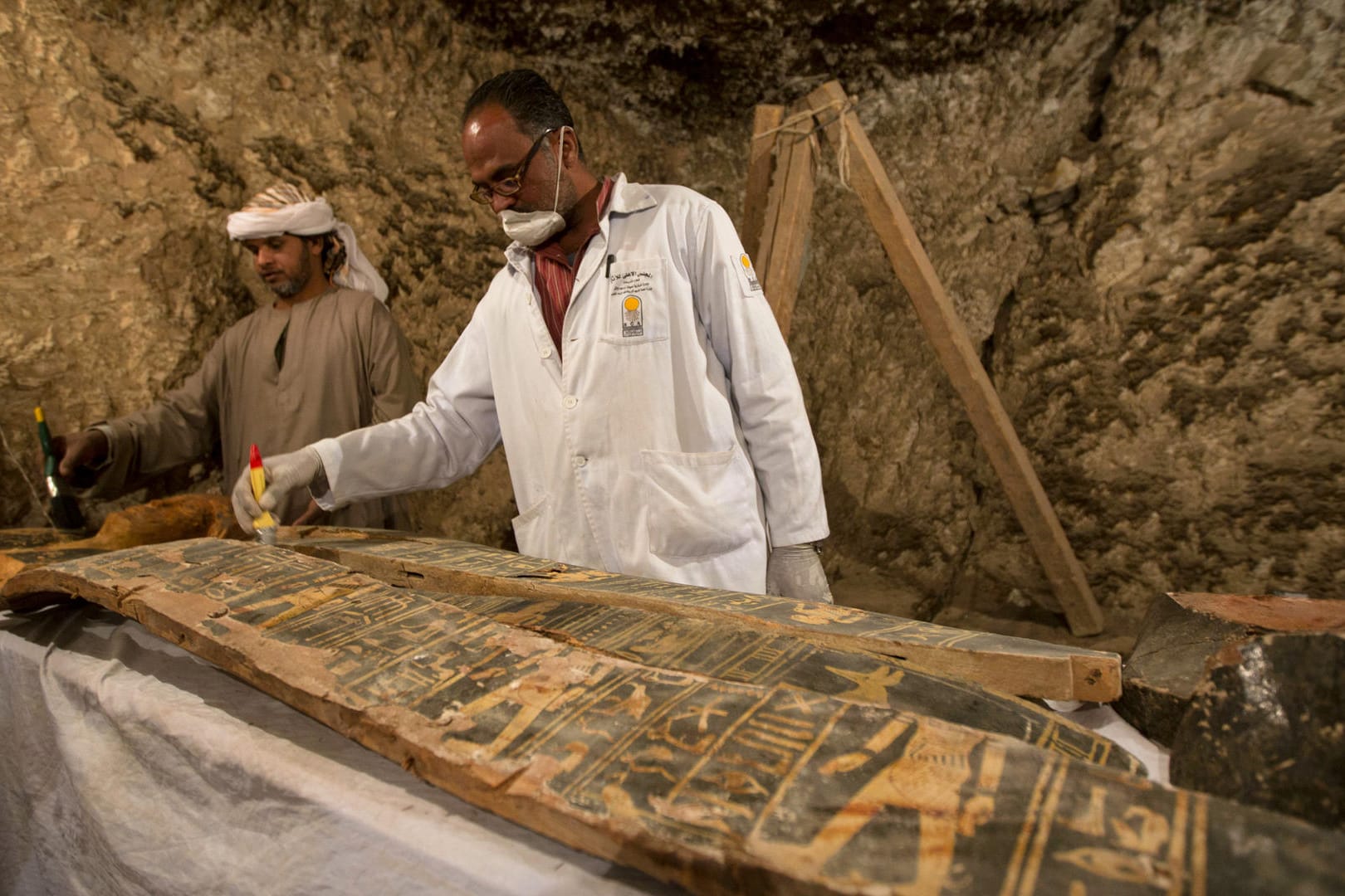 Antike Grabkammer in Luxor: Archäologen arbeiten an einer neu freigelegten Grabstelle in Ägypten.