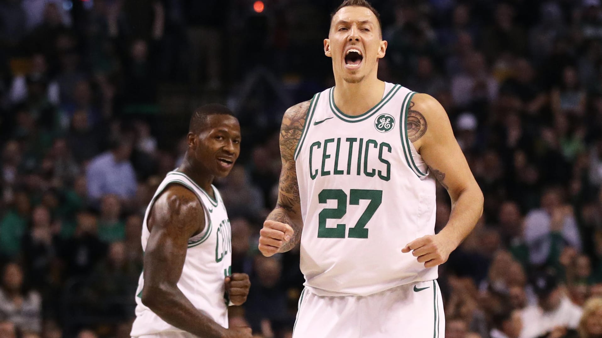 Arbeitstier: Daniel Theis überzeugt in Boston mit seinem Einsatz.