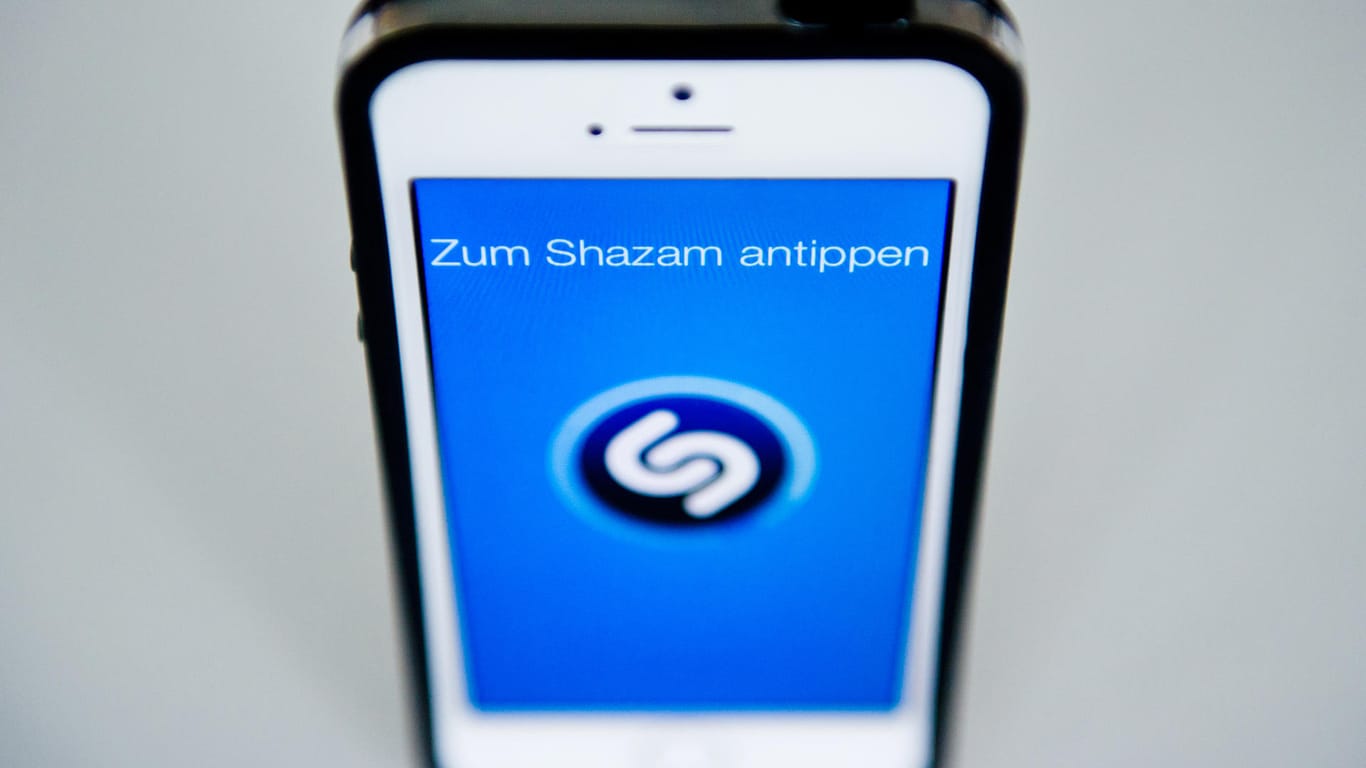 Der Musik-Identifikationsdienst Shazam auf einem iPhone