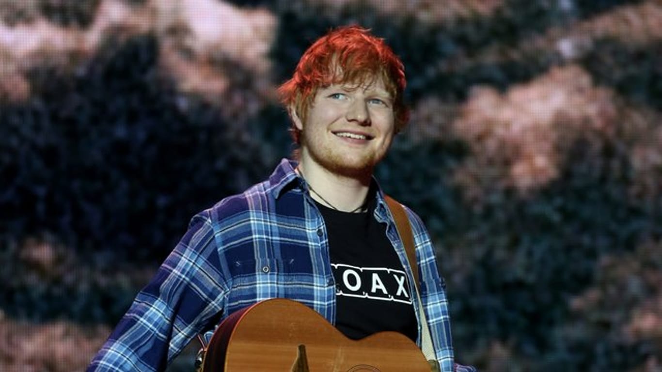 Ed Sheeran bei einem Konzert in London.