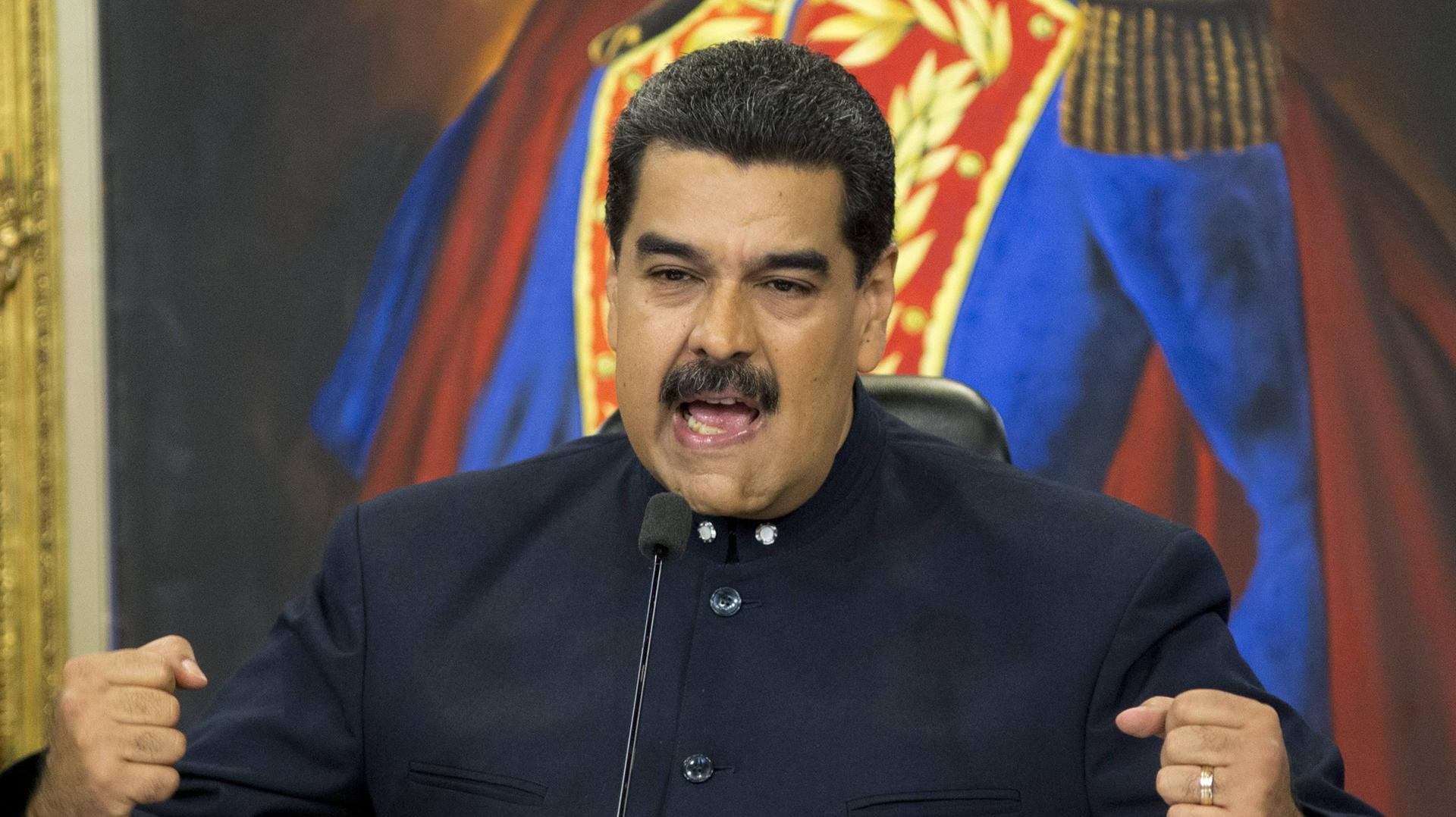 Der venezolanische Präsident Nicolas Maduro: Der Staatschef hat die Opposition von der Präsidentschaftswahl 2018 ausgeschlossen. Der venezolanische Präsident Nicolas Maduro: Der Staatschef hat die Opposition von der Präsidentschaftswahl 2018 ausgeschlossen.