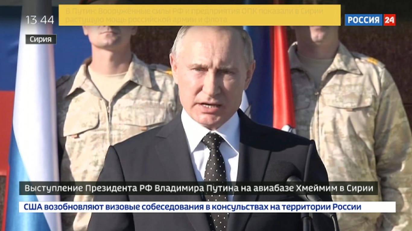 Russlands Präsident Wladimir Putin: Rückzug aus Syrien angeordnet.