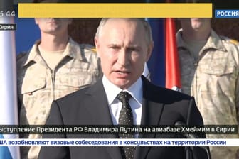 Russlands Präsident Wladimir Putin: Rückzug aus Syrien angeordnet.
