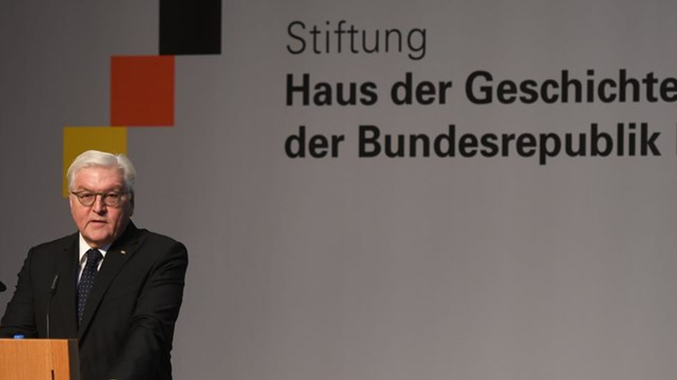Der Bundespräsident Frank-Walter Steinmeier im Haus der Geschichte in Bonn.