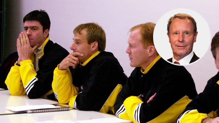 Der Sonderlehrgang für verdiente Spieler 2000 mit Joachim Löw, Jürgen Klinsmann und Matthias Sammer.