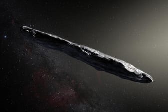 Simulation des interstellaren Asteroiden `Oumuamua