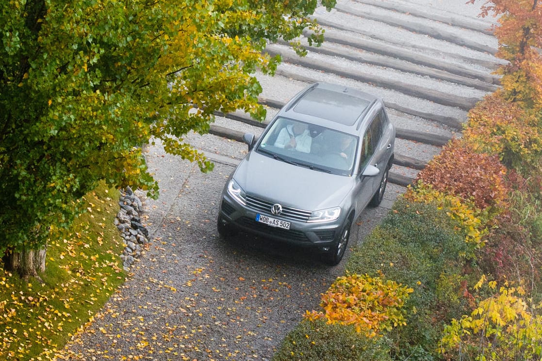 Ein Volkswagen Touareg mit V6 TDI Dieselmotor