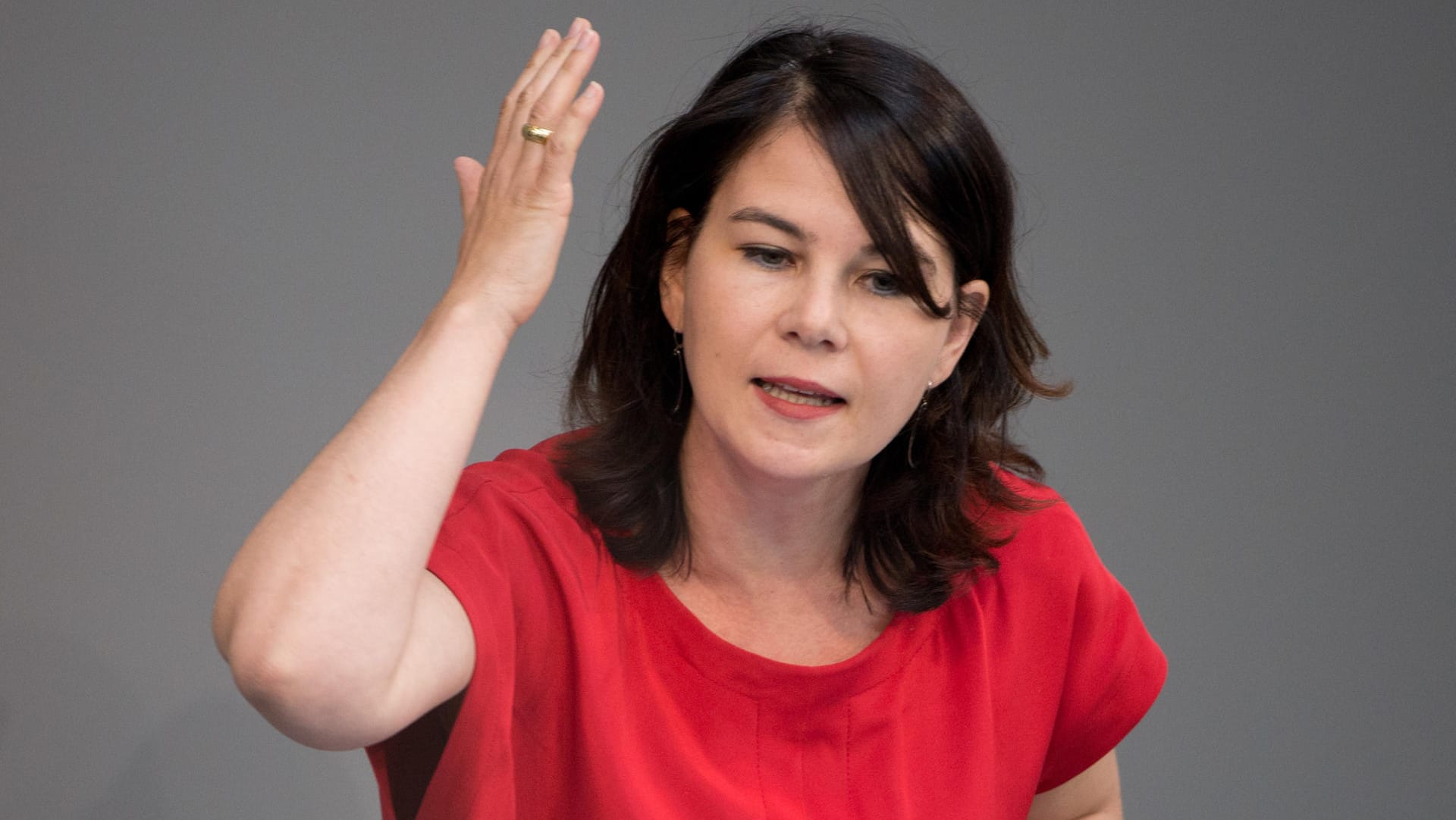 Annalena Baerbock im Bundestag: Die Klimapolitikerin ist auch auf dem linken Flügel nicht unbeliebt.