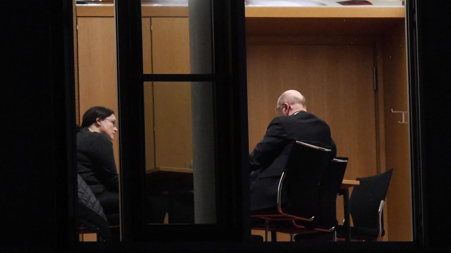 Der SPD-Vorsitzende Martin Schulz und die SPD-Fraktionsvorsitzende Andrea Nahles im Jakob-Kaiser-Haus. Der SPD-Vorsitzende Martin Schulz und die SPD-Fraktionsvorsitzende Andrea Nahles im Jakob-Kaiser-Haus.