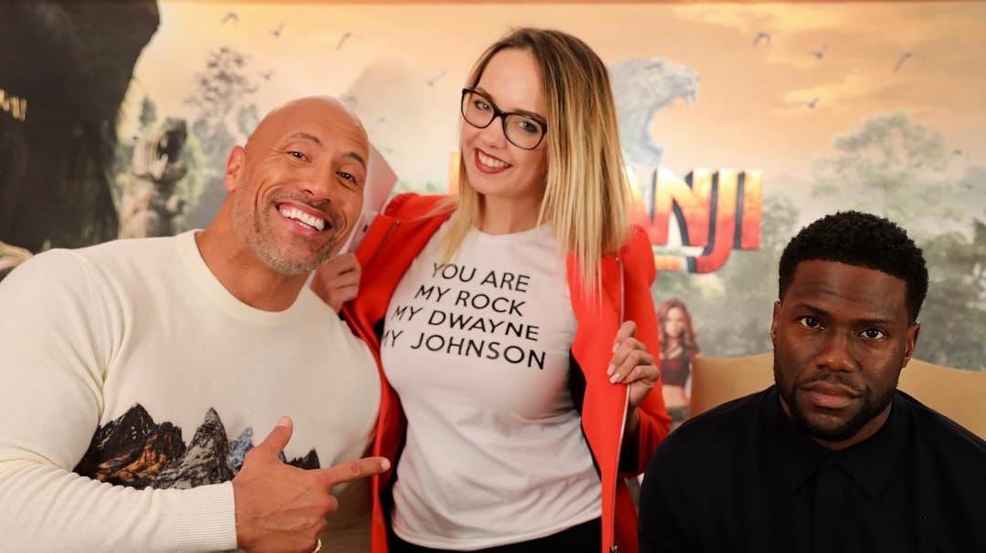 t-online.de-Unterhaltungschefin Ricarda Heil im Interview mit Dwayne Johnson und Kevin Hart