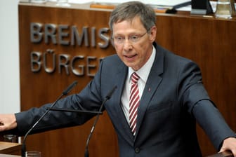 Bremens Regierungschef Carsten Sieling: Er setzt auf die Tolerierung einer Minderheitsregierung unter Angela Merkel.
