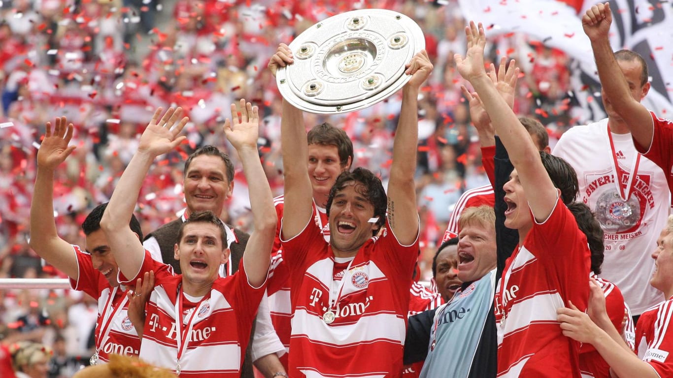 Double: Mit den Bayern gewann Toni 2008 Meisterschaft und Pokal.