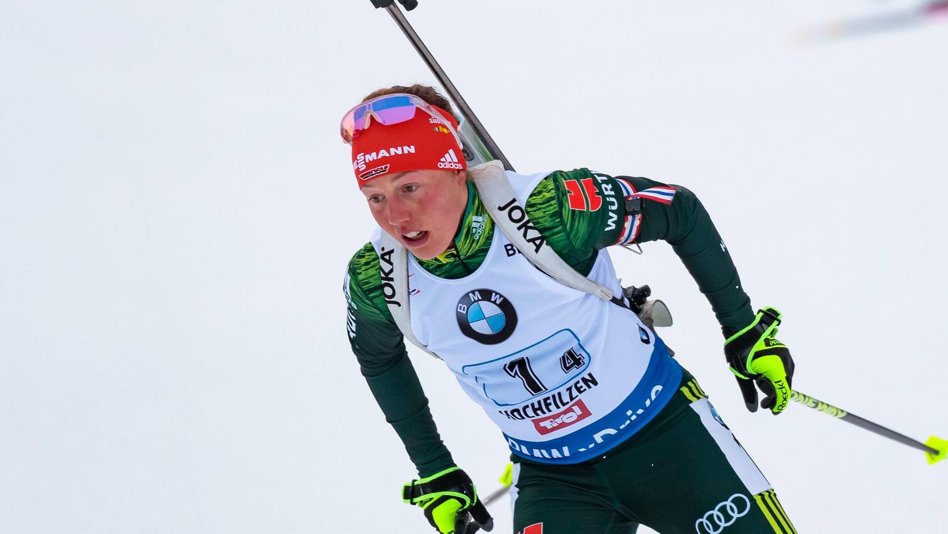 Laura Dahlmeier lief in Annecy auf den zweiten Rang.